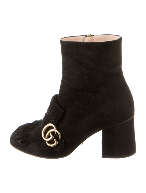 the real real gucci nero suede black heels